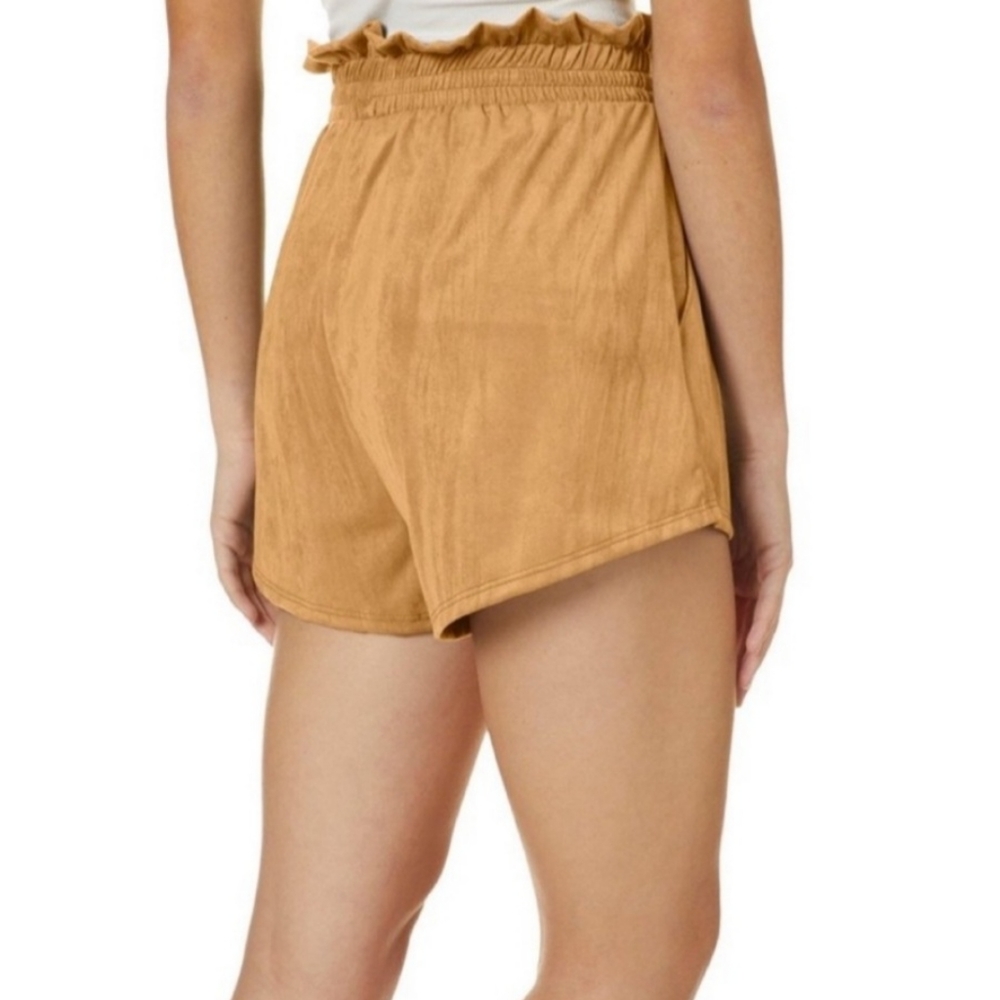 Women's Faux Suede Shorts - Picture 2 of 3